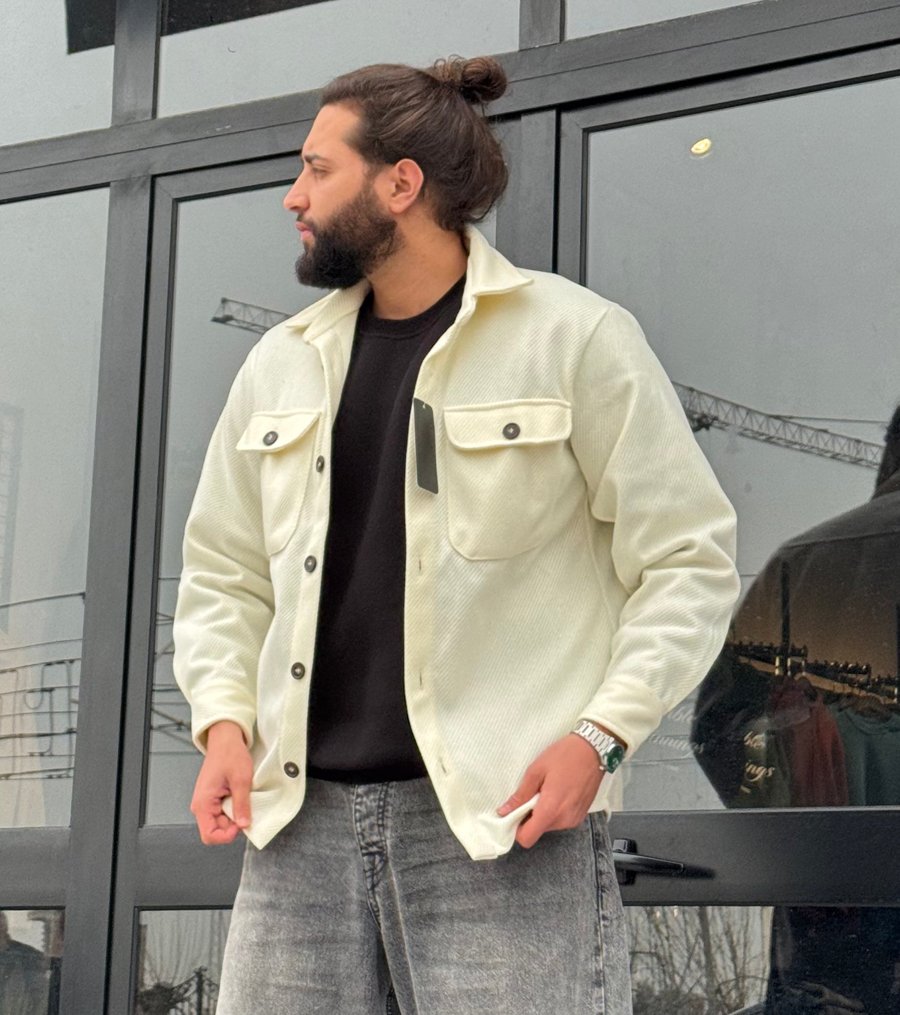 Sur chemise Blanc Cassé