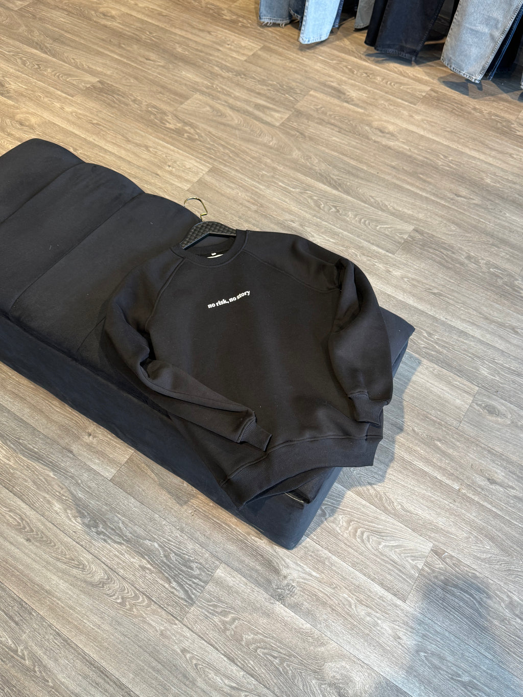 T-Shirt no risk stroy noir