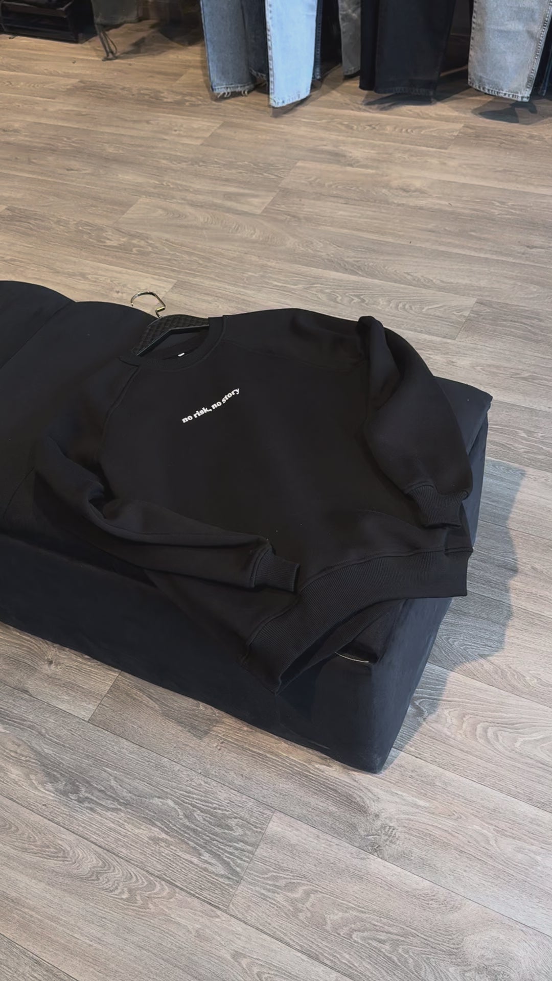 T-Shirt no risk stroy noir